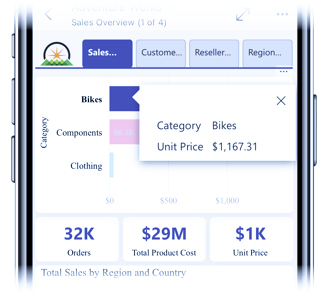 برنامه‌های تلفن همراه پاور بی ای (Power BI Mobile)