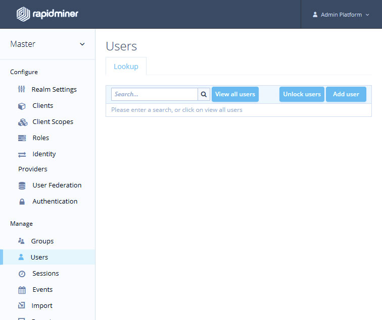 RapidMiner AI Hub