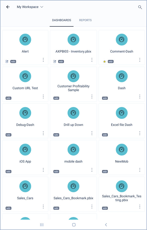 داشبوردها را در برنامه‌های تلفن همراه Power BI مشاهده کنید