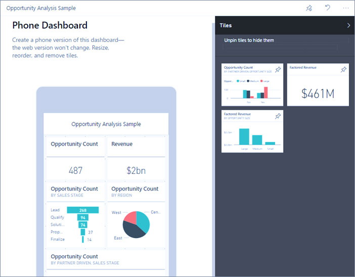 داشبوردها را در برنامه‌های تلفن همراه Power BI مشاهده کنید