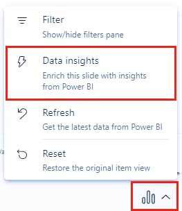 داده‌ های live نرم افزار Power BI در پاورپوینت