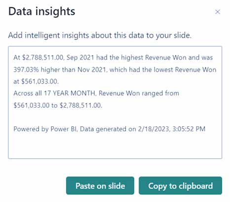 داده‌ های live نرم افزار Power BI در پاورپوینت