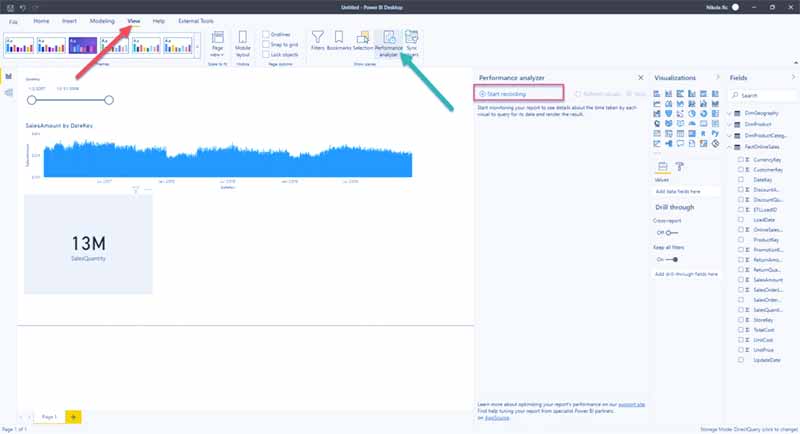 ثبت کوئری‌های SQL تولید شده توسط Power BI