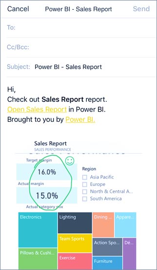 حاشیه‌ نویسی در موبایل Power BI