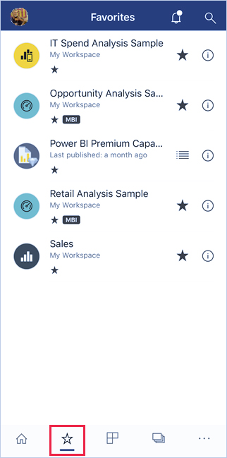 موبایل Power BI