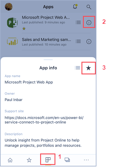 موبایل Power BI