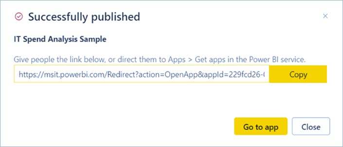 انتشار یک برنامه در Power BI