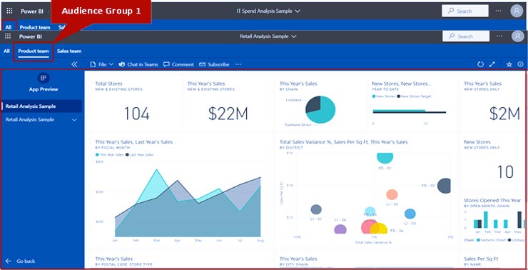 انتشار یک برنامه در Power BI