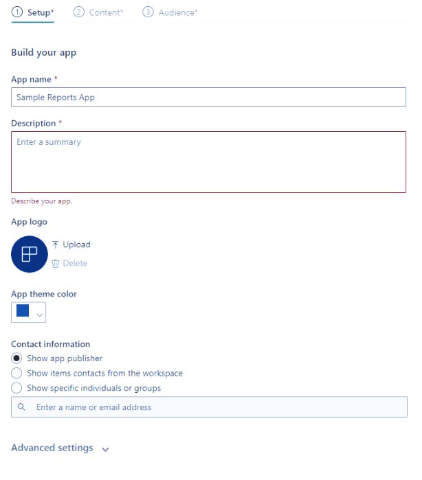 انتشار یک برنامه در Power BI