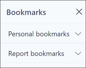 Bookmark in the Power BI service