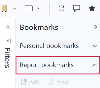 Bookmark in the Power BI service