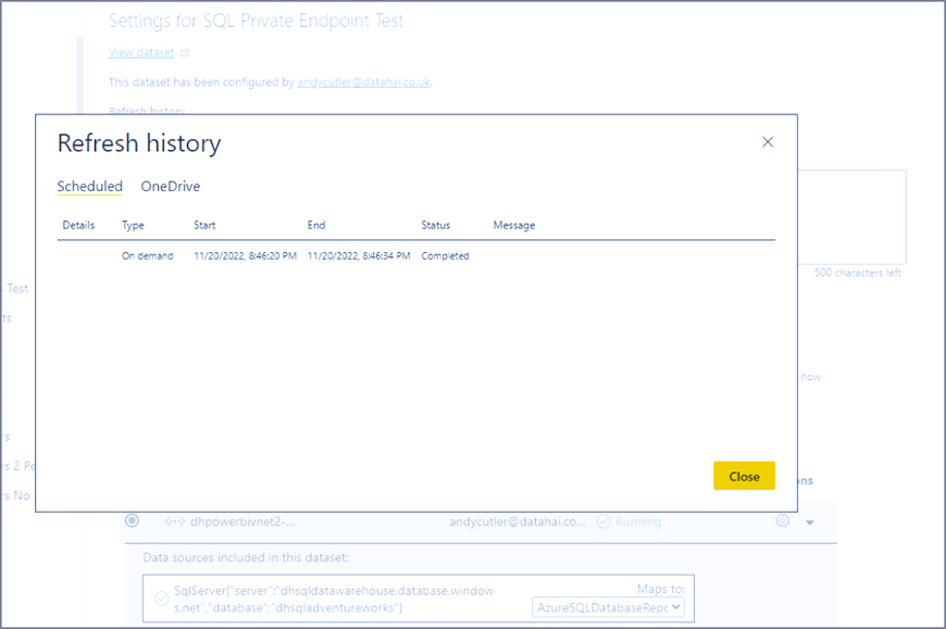 Connecting Power BI to Azure SQL Database