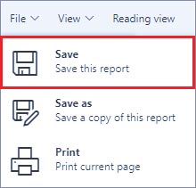 Create report from Excel in Power BI service