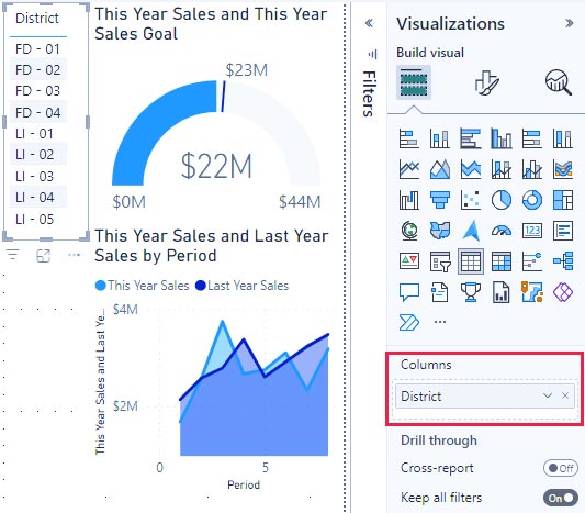 Create report from Excel in Power BI service