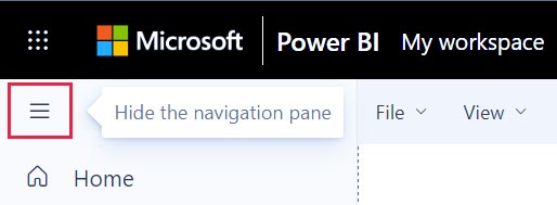 Create report from Excel in Power BI service