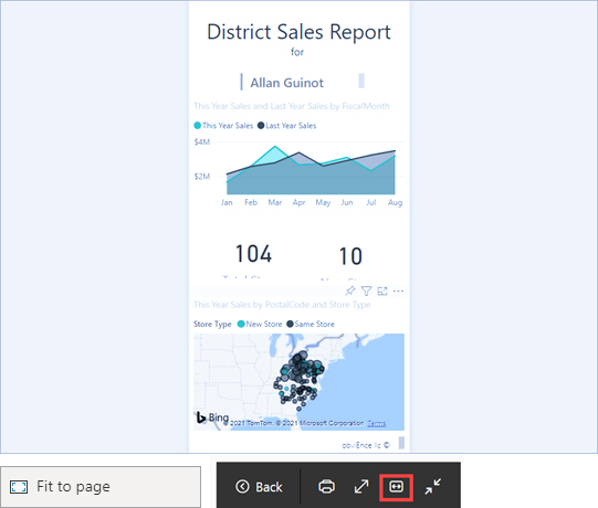 حالت فوکوس و تمام صفحه گزارش‌ها و داشبوردها در Power BI