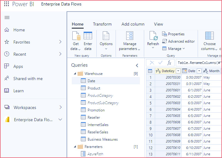 Power BI Desktop Reports to Enterprise