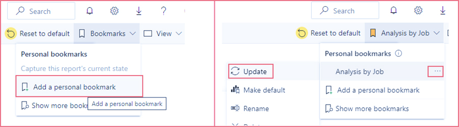 Power BI Personalize Visuals