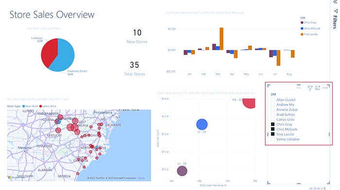 اسلایسر در Power BI