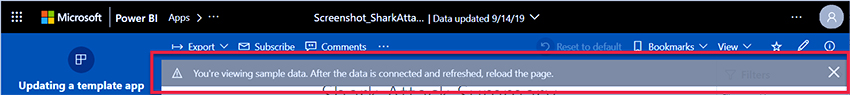 برنامه‌های قالب در Power BI