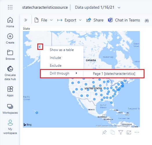 Use cross-report drillthrough in Power BI