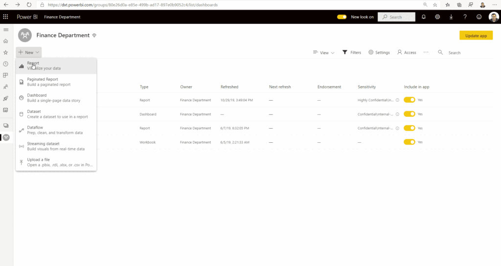 برچسب حساسیت در Power BI