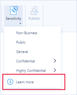 برچسب حساسیت در Power BI