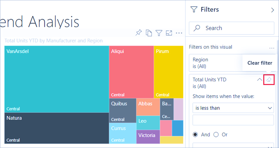 فیلتر کردن داده‌ها در Power BI