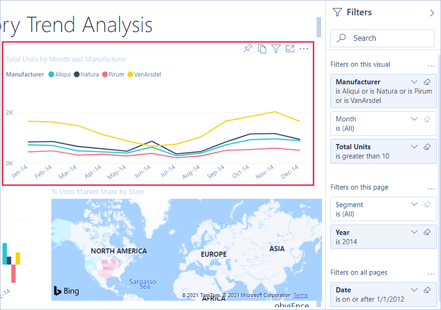 فیلتر کردن داده‌ها در Power BI