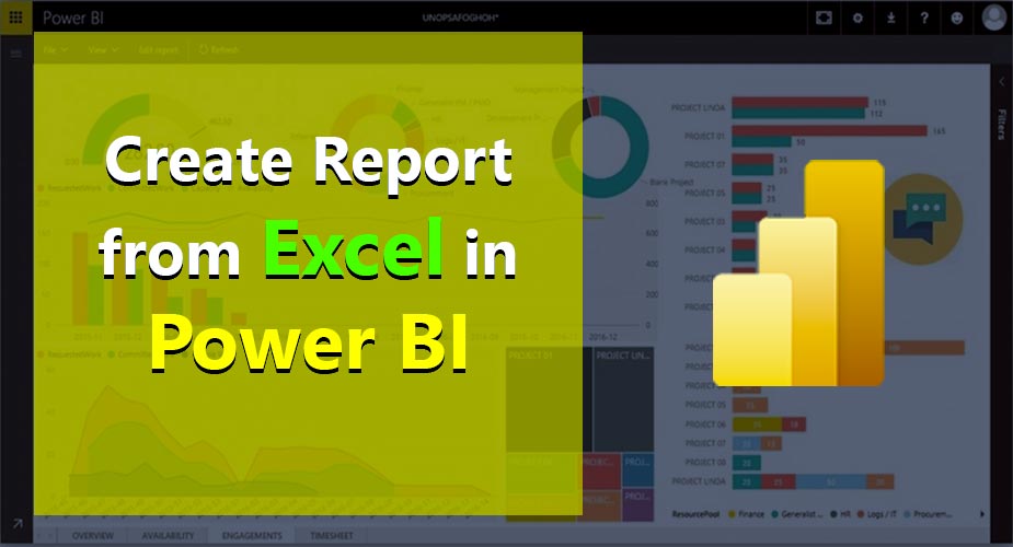 Create report from Excel in Power BI service