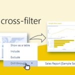 visuals cross-filter in Power BI report