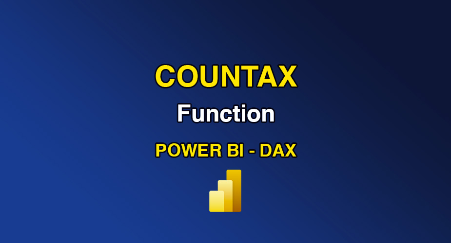 تابع COUNTAX در DAX