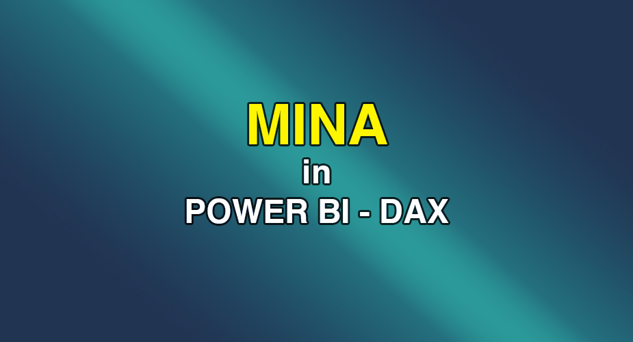 تابع MINA در DAX